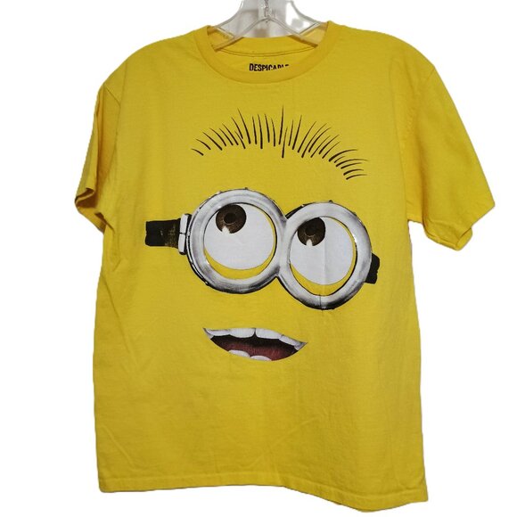 EUC: Despicable Me Minion Face Yellow T-Shirt - Picture 1 of 3